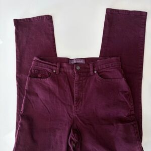 Gloria Vanderbilt High Rise Plum Jeans
